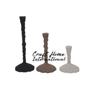 Porte-bougie en aluminium fait main de style nordique, étanche, décoration de table minimaliste moderne scandinave, centre de table, décoration d'intérieur - Product Image 2