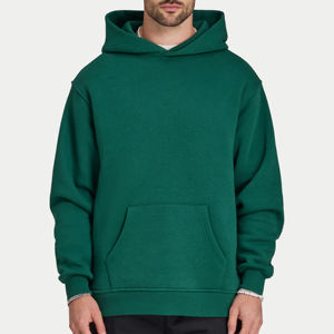 Men's <b>Pink</b> Hooded Sweatshirt Regular Fit Solid Color knitted Casual <b>Hoodie</b> with Front Pocket Autumn Wear - Product Image 6