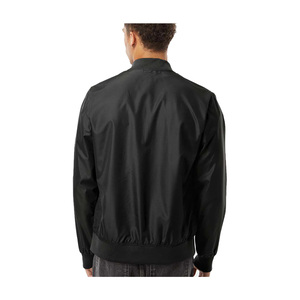 Wholesale <b>Black</b> Windproof Bomber Jacket Polyester Nylon <b>Windbreaker</b> Lightweight Zip Up Casual Outdoor Jacket OEM Manufacturer - Product Image 5