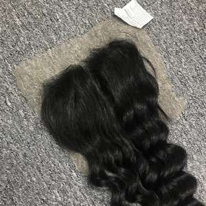 Vietnamese 100% Raw Virgin Cuticle Aligned Remy Hair Extensions Water Wave Frontal Hair <b>Lace</b> <b>Closure</b> Machine Double Weft All - Product Image 3