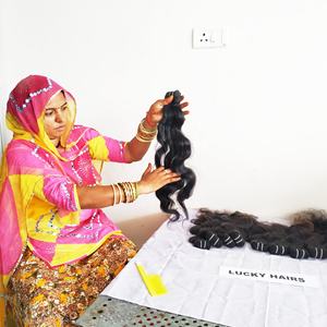 Bundles bruts de vague de corps vierge noire naturelle non traitée Extensions de cheveux humains indiens à donneur unique Cuticule de vague profonde lâche alignée - Product Image 2