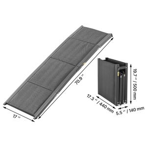 Rampa Pieghevole per Cani di Taglia Media e Grande fino a 113 kg, 180 cm L x 43 cm L, in Materiale Oxford Antiscivolo, Rampa per Cani per Auto - Product Image 4