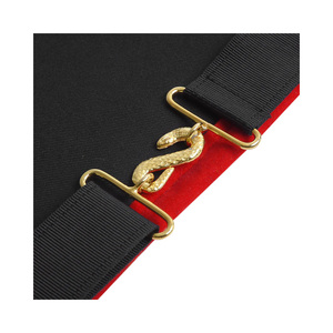 Past High Priest Royal Arch Chapter Apron <b>Red</b> Velvet with Side Tabs Adjustable <b>Belt</b> Custom Material Masonic Regalia Apron - Product Image 6