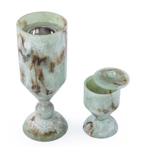 OudAura Heritage Resin Bakhoor Burner Luxury Handmade Arabic Mubkhar <b>Incense</b> <b>Holder</b> for Elegant Arabian Home Fragrance & Living - Product Image 3