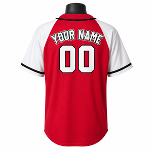 Maillot de baseball à six boutons, marque privée, avec impression en relief, pour les détaillants de vêtements de sport - Product Image 2