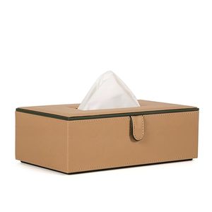 Boîte à mouchoirs en cuir pour voiture, support de mouchoirs en papier pour voiture, compatible avec toutes les voitures, boîte à mouchoirs de bureau - Product Image 1