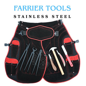 Kit de Herramientas de Herrador con Cuchillo de Lazo Grande, Alicates para Pezuñas, Extractor de Clavos, Herramienta para Clavar Herraduras, Martillo de Herrador, Cuchillo para Dedos y Lazo para Abscesos - Product Image 6