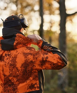 Wholesale 2026 Orange Customized Men Outdoor Hunting <b>Shooting</b> Multi Pocket Insulated Jacket Outdoor Upland Hunting Apparel - Product Image 6