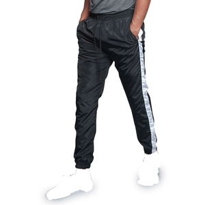 Custom Sweat Trousers Nylon Oversized Sweatpants Baggy Wide Leg Swaet Jogger Track Trackpants <b>Flared</b> Pants for Men - Product Image 4