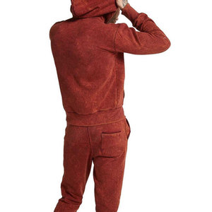 Survêtement confortable pour homme, effet délavé, hiver, grande taille, respirant, 100% coton, coupe classique - Product Image 4