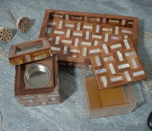 Juego de Quemadores de Incienso Ecológicos con Incrustaciones de Madreperla, Estilo Náutico, Decoración para el Hogar, Artículo de Lujo de China - Product Image 1
