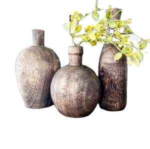 Mango Wooden Premium Luxury High Quality Flower Vases Home Decor Table <b>Top</b> Hot Seller Hotel Used - Product Image 1