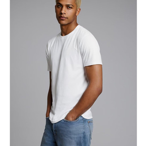 Custom Logo Heavy <b>Weight</b> Tshirts Tee Shirt Oversized <b>Blank</b> T Shirts 100% Cotton Men Tshirt 240GSM Thick Cotton T-Shirt For Men - Product Image 4