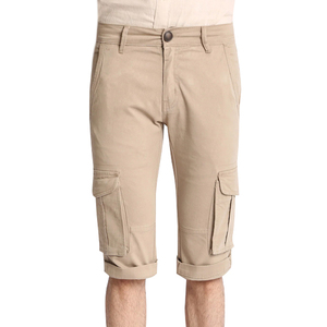 Shorts cargo kaki pour homme, taille mi-haute, 100% coton Oxford, respirant, écologique, imperméable, décontracté, plusieurs poches, fermeture éclair - Product Image 1