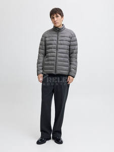 Blouson matelassé à capuche personnalisé pour homme, imperméable et coupe-vent, en duvet de canard, style universitaire, streetwear, vêtement d'extérieur pour moto - Product Image 4