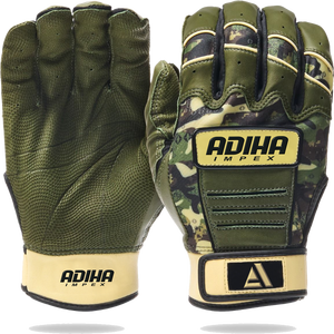 Guante de Béisbol Personalizable de Cuero Premium con Diseño de Camuflaje, Cierre de Gancho y Bucle, Antideslizante y Duradero, Puño Corto Personalizado - Product Image 1