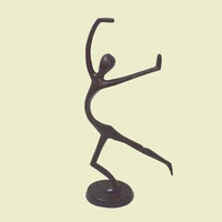Statue de femme Antique en bronze, Statue de fée d'ange, de danse, en métal, fait à la main, Figurine de Style Yoga