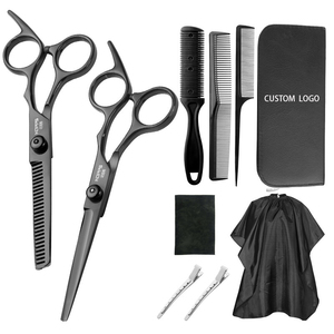 Professional Hairdresser Tools Black <b>Barber</b> Hair Cutting Salon Scissors <b>Set</b> Salon Scissors <b>Barber</b> Scissors Made By Pakistan - Product Image 5