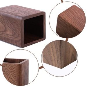 Walnut Wood Pen Holder Simple Solid Creative Wooden <b>Storage</b> for <b>Tabletop</b> Study and Desk for Home Decoration - Product Image 6