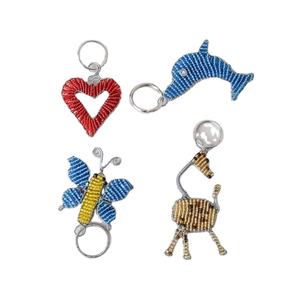 Hermoso llavero con cuentas de semillas de diseño multicolor de animales para regalar en FIESTA DE LA India - Product Image 6