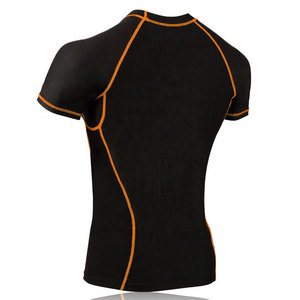 Mens Rash Guard Quick Dry Stretch Fabric Gym Training Sportswear Shirt - Product Image 4
