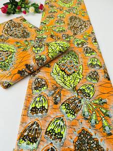 Premium African Wax Print Cotton <b>Fabric</b> for Women Affordable for Dresses Weddings Party Wear and Custom Designs Congo - Product Image 2