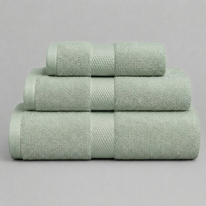 Juego de Toallas de Algodón Zero Twist de 3 Piezas con Etiqueta Privada, Logotipo Personalizado, para Baño, Manos y Cara, Ecológicas, Suaves, OEKO-TEX, para Hotel, Spa, Hogar, Regalo - Product Image 1