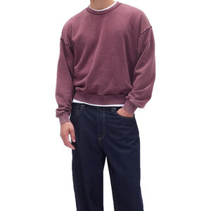 Sudadera Corta de Algodón 100% para Hombre, Estilo Casual y Holgado, Venta al por Mayor para Fabricantes, OEM - Product Image 5