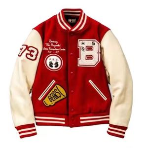 2026 OEM Custom High Quality <b>Men's</b> <b>Baseball</b> Varsity <b>Jacket</b> with Stand Collar Canvas Fabric Customizable <b>for</b> Winter Use - Product Image 1