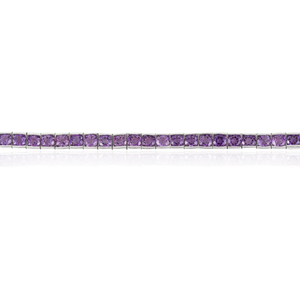 Classic Design 925 Sterling Silver Round Cut Natural <b>Amethyst</b> Gemstone Channel Set Tennis <b>Bracelet</b> For Women's - Product Image 5