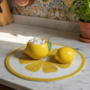 Luxury Handmade Non-Slip Beaded Customizable Design Durable Washable MS Handicraft <b>Table</b> <b>Placemat</b> - Product Image 1