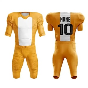 Conjunto de Uniforme de Fútbol Americano de Primera Calidad, Duradero, Transpirable, Suave, 100% Poliéster, Cuello en V, Manga Corta - Product Image 6