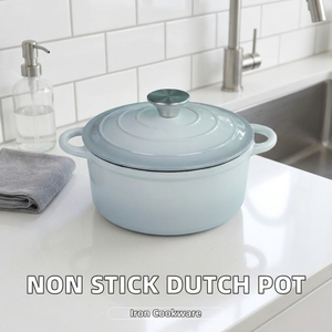 Family Size Dutch Oven <b>Pot</b> With Heavy Duty Enameled Cast Iron Body Excellent Heat Distribution Scratch Resistant - Product Image 3