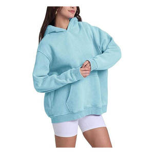 Sudadera con capucha unisex de poliéster y algodón personalizada, lavada al ácido, de felpa francesa, estilo vintage, extragrande, de invierno, de peso pesado, corte holgado, color piedra. - Product Image 5