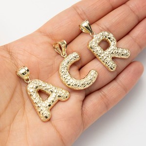 18K Solid Real Gold Plated Letter Charms Alphabet Pendant Hiphop Style For Unisex Fashion Jewelry Gift - Product Image 3
