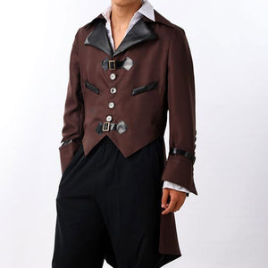 Veste de costume gothique victorienne steampunk pour homme, costume d'Halloween 2026 - Product Image 5