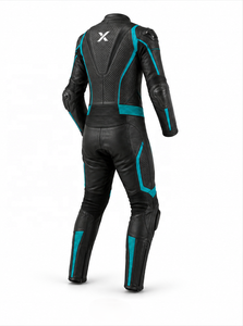 X Perforated One-Piece Leather Motorcycle <b>Suit</b> | Black <b>Red</b> Gray | X Logo | OEM ODM Manufacturer | Premium Design | Racing Wear - Product Image 2
