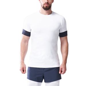 Diseñe su propia ropa de entrenamiento Camiseta de algodón Camiseta en blanco Impresión Fitness Secado rápido Deportes GYM Camisetas para hombres - Product Image 2