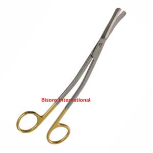 Tijeras Manuales de Acero Inoxidable BISONS para Cirugía Plástica, Tipo Wilkinson, Curvas, con Punta de Pico de Pato, Supercorte - Product Image 3