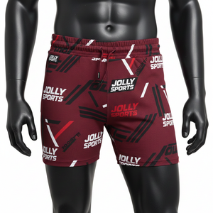 Shorts de mujer de alta calidad en poli spandex elástico con estampado gráfico, tela transpirable y logo sublimado. - Product Image 1