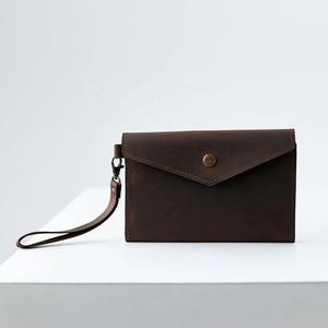 Cartera de mano de cuero grabado largo para mujer, correa de mano, embrague de mano para vacaciones, 2017 - Product Image 2