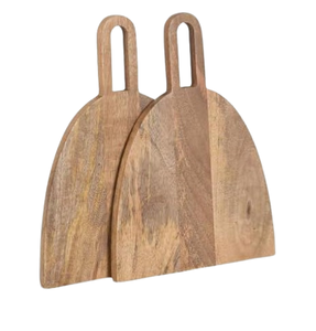 Planche à fromage portable en bois au design élégant, pour fruits et légumes, couleur marron, planche de boucher plate - Product Image 6