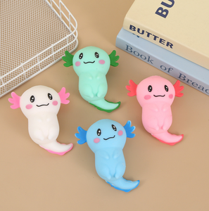 Juguete Sensorial Antiestrés de Maltosa, Juguete Blandito de Colores con Forma de Axolotes, Juguetes Sensoriales Antiestrés para Niños - Product Image 3