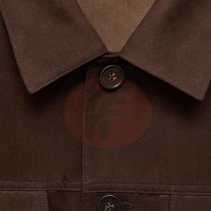 Modern Style Winter <b>Suede</b> <b>Leather</b> <b>Jacket</b> Stand Collar Front Logo Smooth Finish Lightweight Comfort for Street Style Everyday Use - Product Image 6