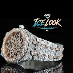 Reloj Mecánico Ice Look Tourbillon con Cristal de Zafiro, 40 mm, Correa de Acero Inoxidable, Esfera Redonda, Reloj de Lujo para Hombre - Product Image 3