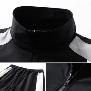 Chándal Deportivo Personalizado al por Mayor para Hombre y Mujer, Verano, 100% Algodón, Ligero, de Secado Rápido, Elegante, de Alta Calidad, Tela Técnica Lisa - Product Image 2