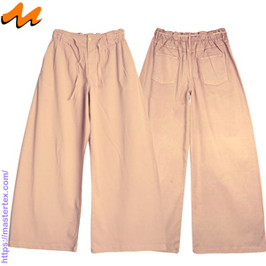 Pantalon Palazzo Écologique Lavable Respirant à Jambes Larges pour Femme avec Cordon de Serrage en Tissu Extensible - Product Image 3
