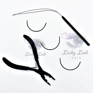 ชุดเครื่องมือร้อยลูกปัดสำหรับต่อผมอุปกรณ์ต่อผมแบบเข็มผูกด้วยมือฉลากตามแบบมืออาชีพกำหนดเอง - Product Image 2