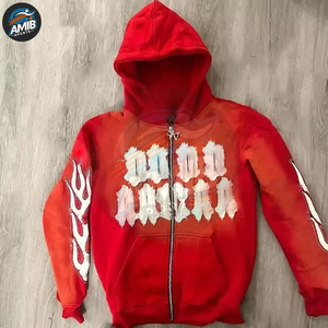 Sudaderas con Capucha de Alta Calidad, Hechas a Medida, Resistentes, para Hombre, de Invierno, con Forro Polar, Mezcla de Algodón, Ajustables, con Bordado - Product Image 5