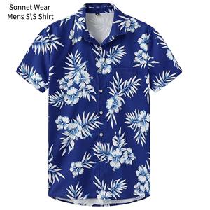 Camisa de Manga Corta con Estampado AOP para Hombre - Product Image 1